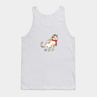 Christmas Calico Cat Pooping Tank Top